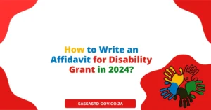 How to Write an Affidavit for Disability Grant in 2024